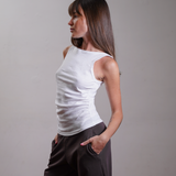 Gathered Tank 100% Cotton