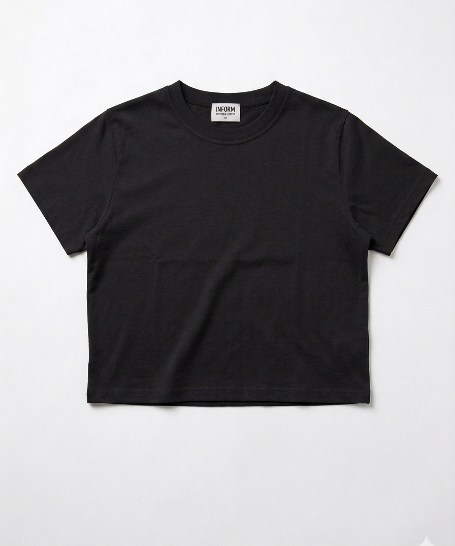 Boxy Short-Sleeve Tee 100% Cotton