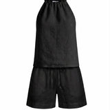 Page Top + Shorts 100% Linen