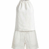 Page Top + Shorts 100% Linen