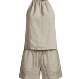 Page Top + Shorts 100% Linen