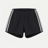 Side Stripe Rib Shorts 100% Cotton
