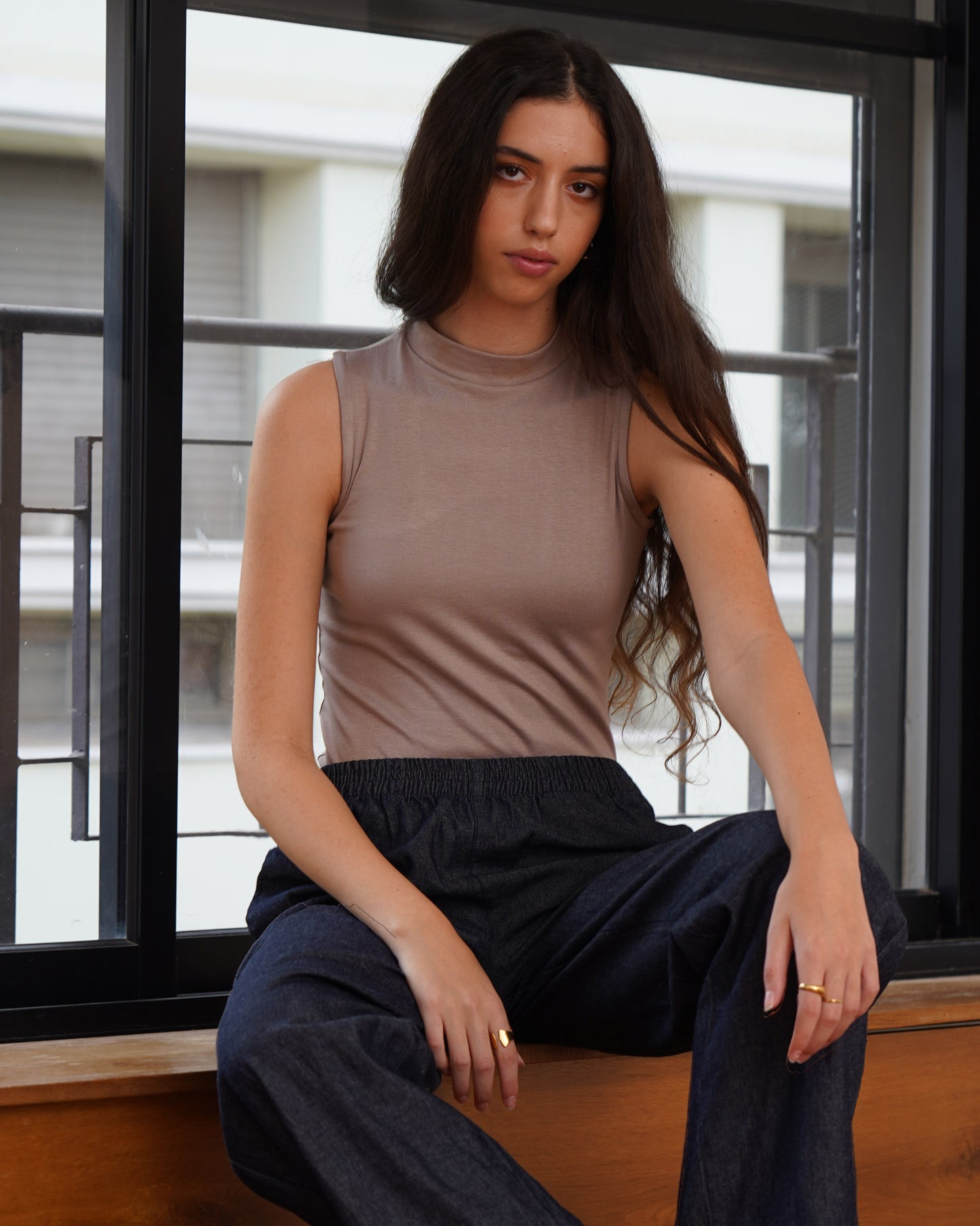 100% Cotton Turtleneck Top #2