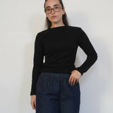 חולצה דמוי גולף עם כיווצים 100% כותנה