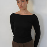 חולצת אוף שולדר שרוול ארוך 100% כותנה