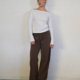 חולצת אוף שולדר שרוול ארוך