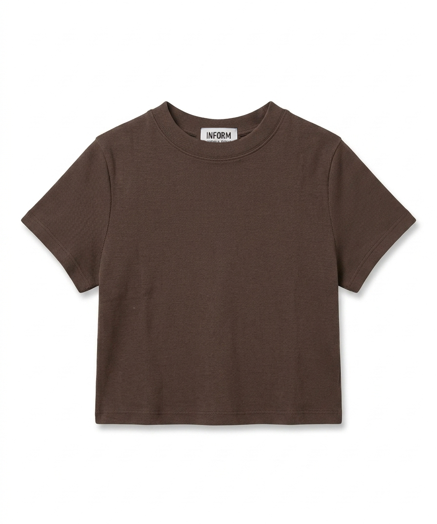 Boxy Short-Sleeve Tee 100% Cotton