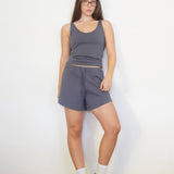 מכנס קצר 100% כותנה בד רוגבי