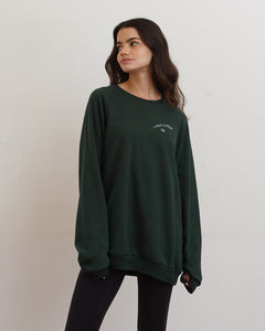 Oversized Fleece Cotton Logo Sweatshirt
