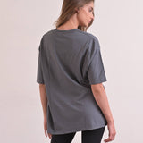 חולצה טי 100% כותנה עם לוגו