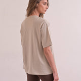 חולצה טי 100% כותנה עם לוגו