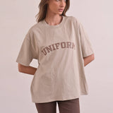 חולצה טי 100% כותנה עם לוגו