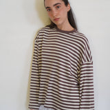 חולצת פסים שרוול ארוך 100% כותנה