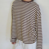 חולצת פסים שרוול ארוך 100% כותנה