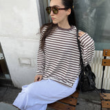 חולצת פסים שרוול ארוך 100% כותנה