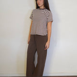 חולצת פסים שרוול קצר 100% כותנה