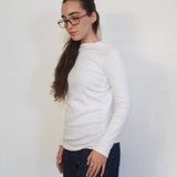 חולצה דמוי גולף עם כיווצים 100% כותנה