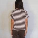 חולצת פסים שרוול קצר 100% כותנה