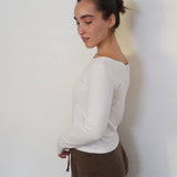 חולצת אוף שולדר שרוול ארוך
