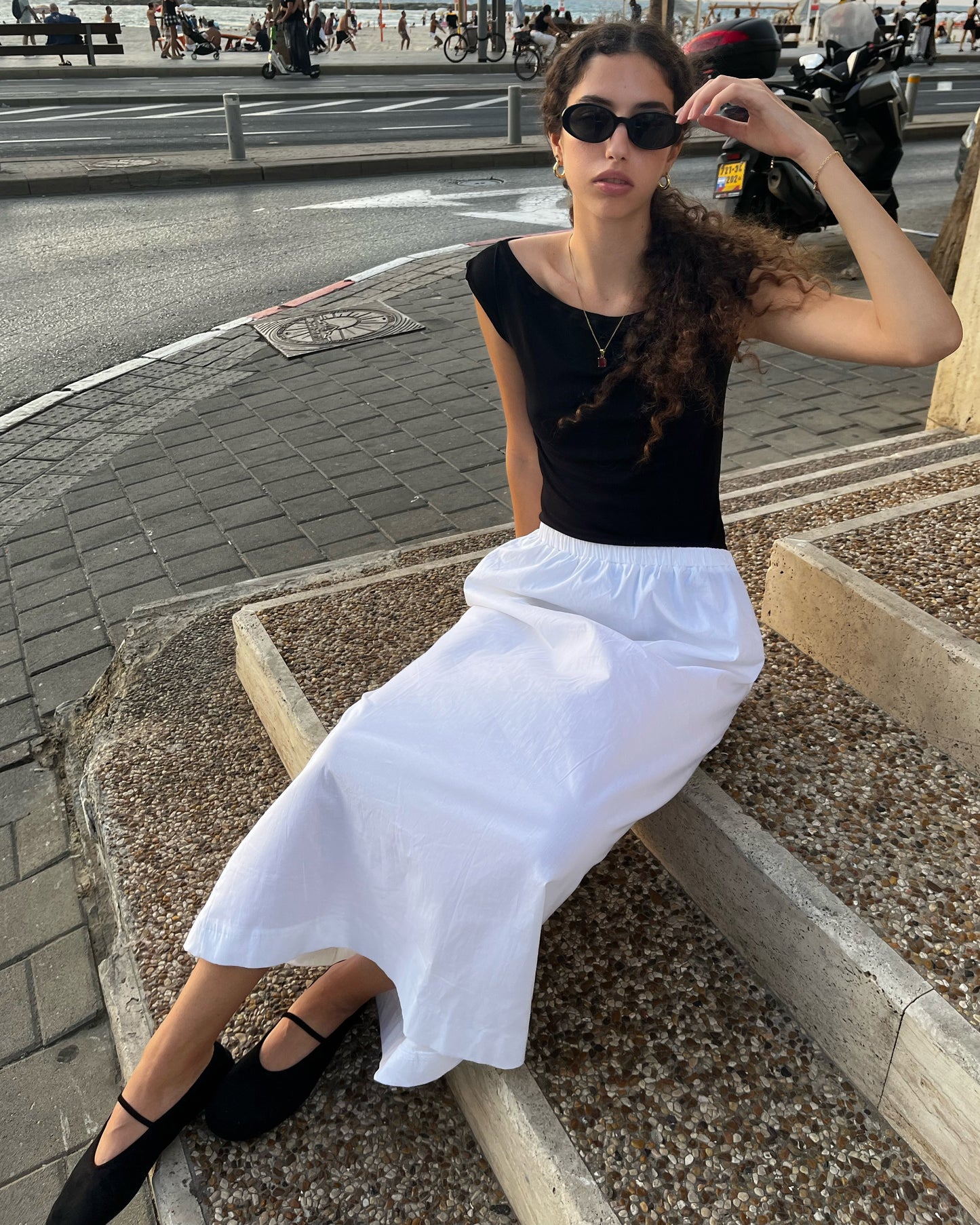 100% Cotton Poplin Skirt