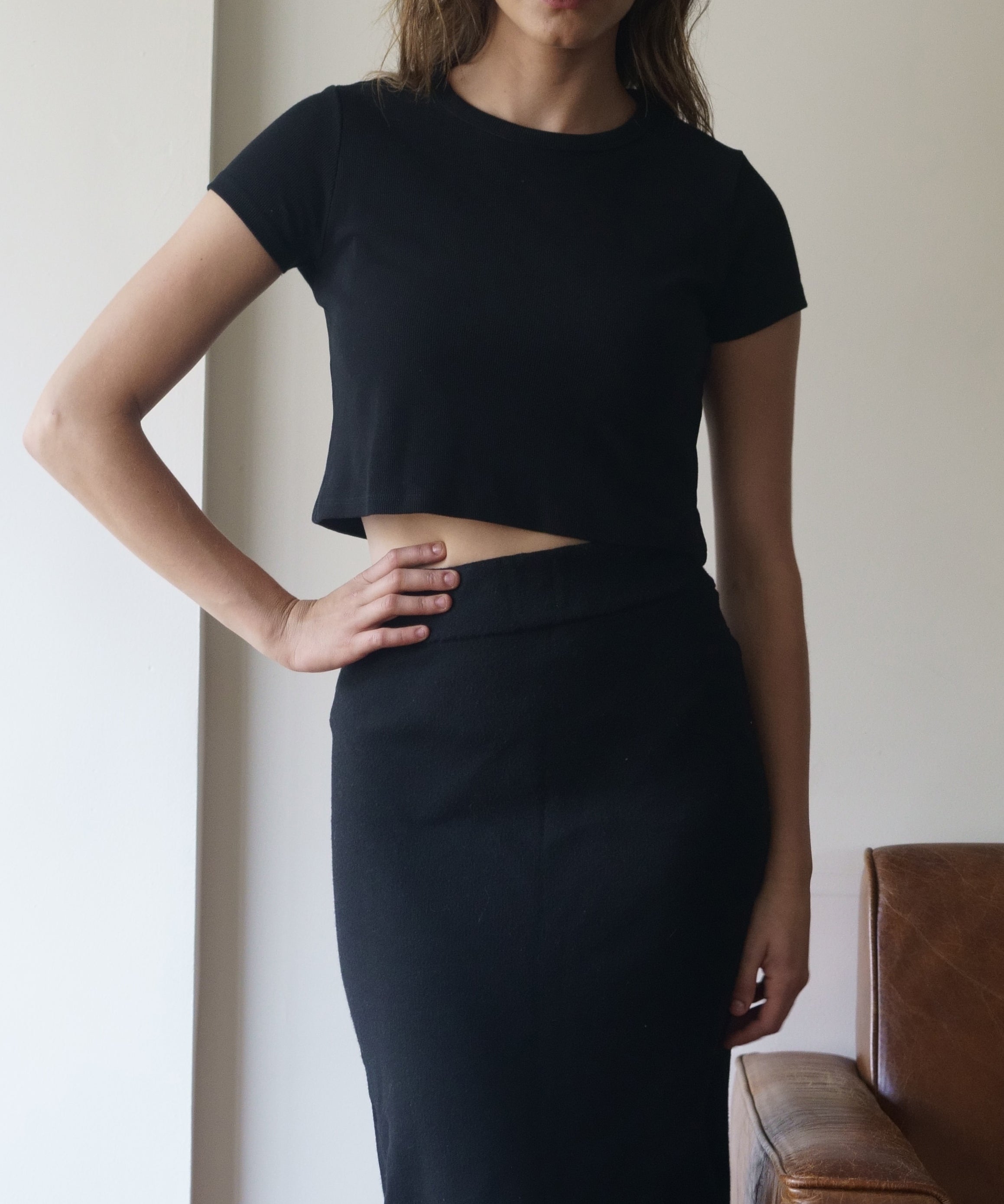 100% Cotton Cropped Tee